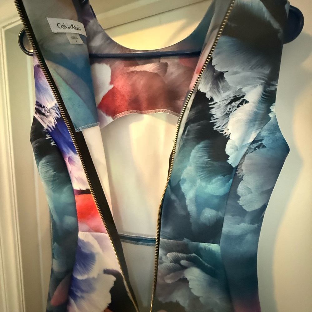 Calvin Klein Multicolor Floral Midi Dress - Picture 5 of 5